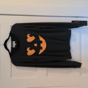 Wildfox pumpkin heart eye jack o lantern bbj pullover